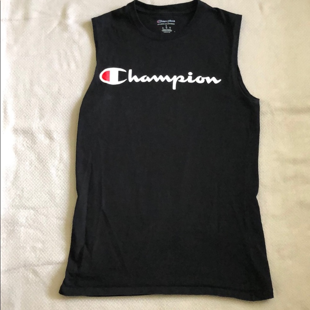Champion Muscle Tee Script Logo